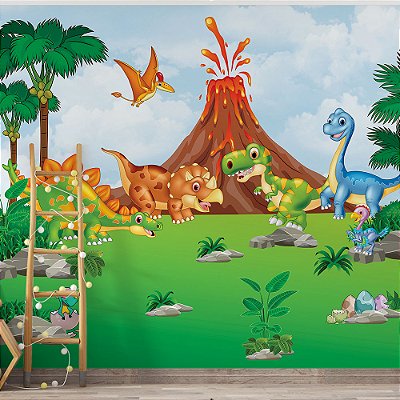 Papel de Parede Infantil Dinossauros AL 20