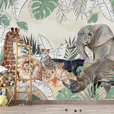 Papel de Parede Infantil Safari AL 153