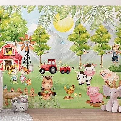 Papel de Parede Infantil Fazendinha AL 24