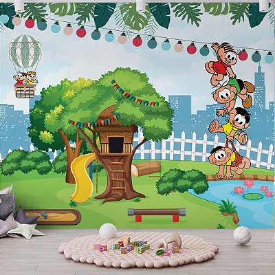 Papel de Parede Infantil Turma da Mônica AL 01