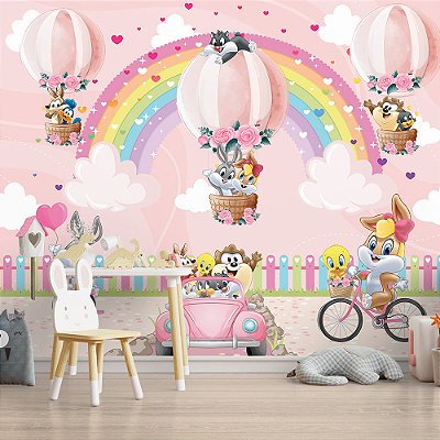 Papel de Parede infantil looney tunes