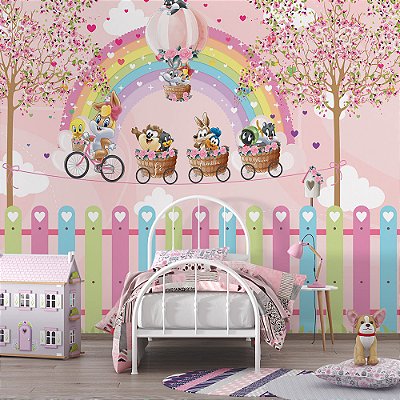 Papel de Parede infantil looney tunes AL1
