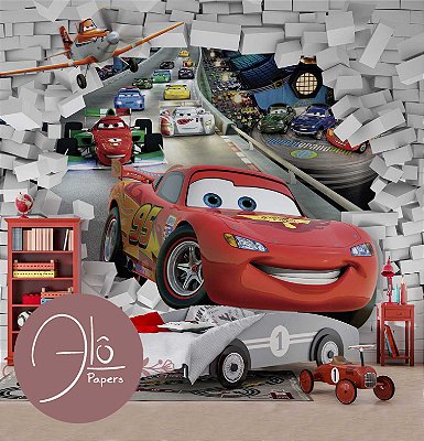 Papel de Parede Infantil Carros da Disney AL 01