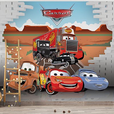 Papel de Parede Infantil Carros da Disney AL 03