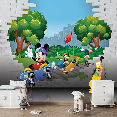 Papel de Parede Infantil Turma do Mickey AL 07