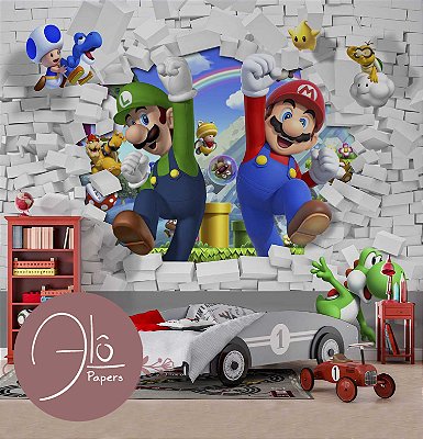 Papel de Parede Infantil Super Mario AL 01