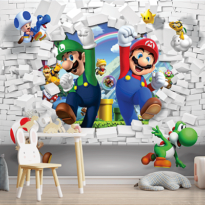 Papel de Parede Infantil Super Mario AL 01