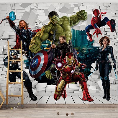 Papel de Parede Infantil Os Vingadores AL 12