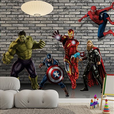 Papel de Parede Infantil Os Vingadores AL 15