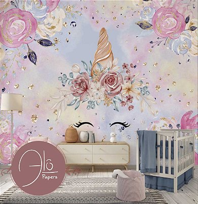 Papel de Parede Floral Infantil AL 01