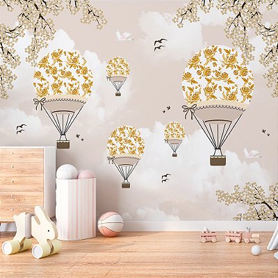 Papel de Parede Infantil Balões AL 01