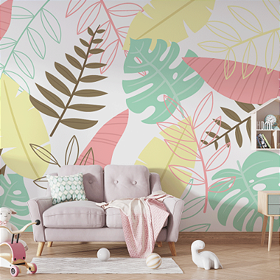 Papel de Parede Folhas Gigantes AL 01
