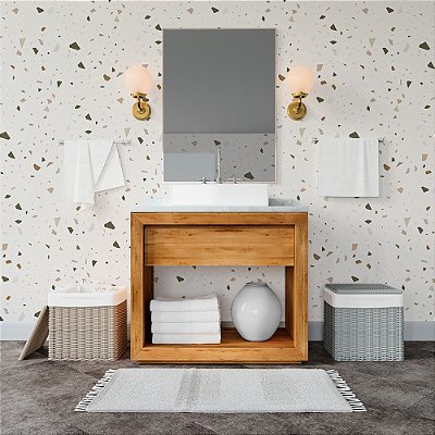 Papel de Parede Granelite Tons de Marrom