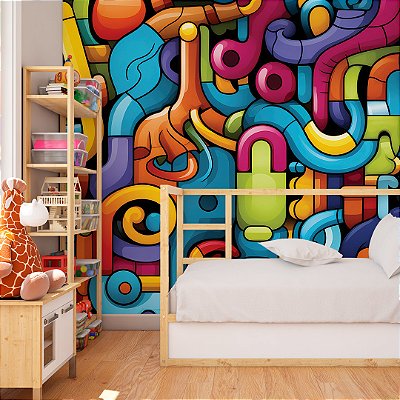 Papel de parede colors abstrato colorido
