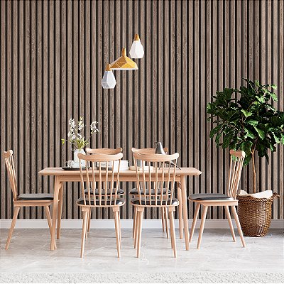Papel de parede ripado madeira pinus AL4