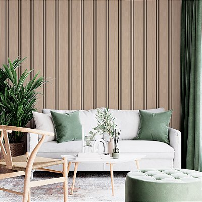 Papel de parede ripado madeira pinus AL11