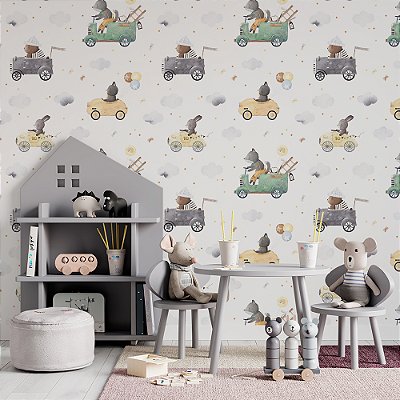Papel de parede natureza animais passeio de carro