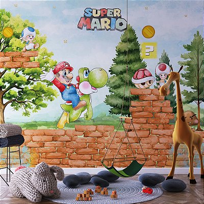 Papel de parede Super Mario Aquarela AL 02