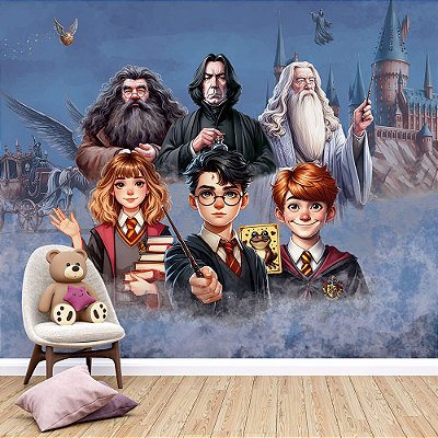 Papel de Parede Infantil Magia na Escola de Harry