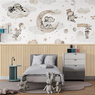 Papel de Parede Infantil Mundo Mágico dos Sonhos