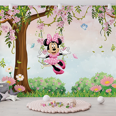 Jardim encantado turma da minnie AL13 - Oferta Única - 2m(L) x 2,05m(A)