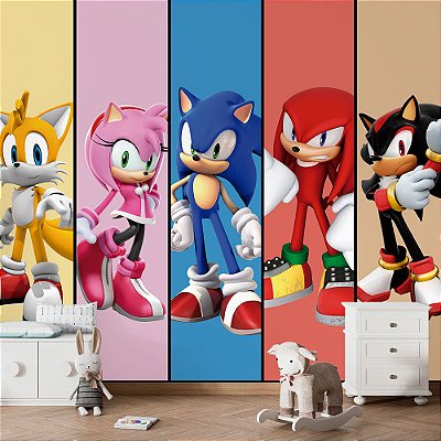 Papel de Parede Infantil Turma do Sonic
