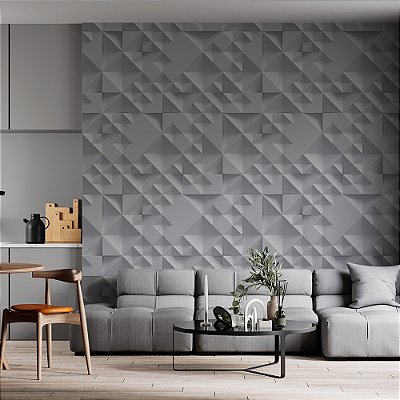 Papel de Parede Quadrados 3D - 7