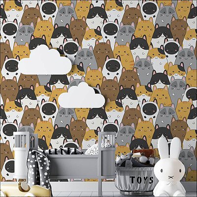Papel de Parede Diversos Gatinhos