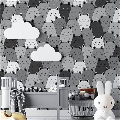 Papel de Parede Diversos Gatinhos