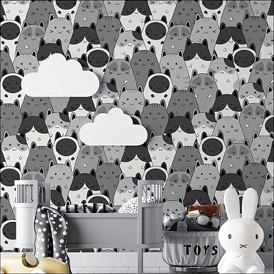 Papel de Parede Diversos Gatinhos