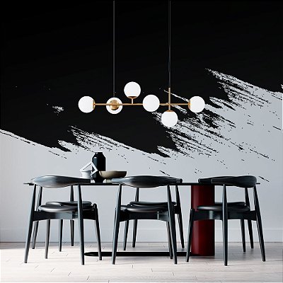 Papel de Parede Painel Fotográfico Preto e Branco Grunge