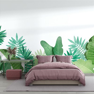 Papel de Parede Aquarela Floral