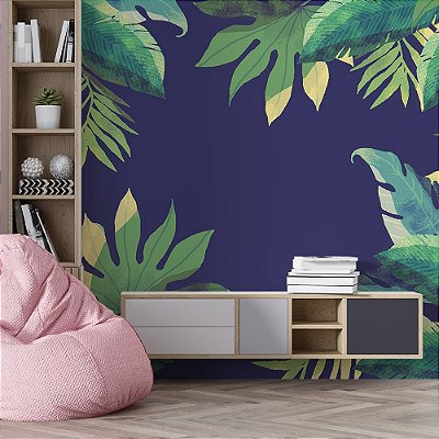 Papel de Parede Folhas Gigantes