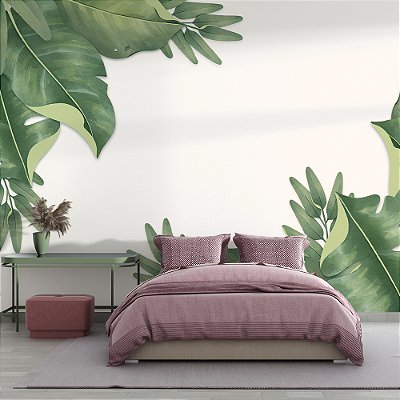 Papel de Parede Folhas Gigantes