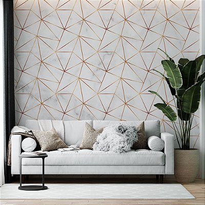 Papel de Parede Zara Bronze Mármore