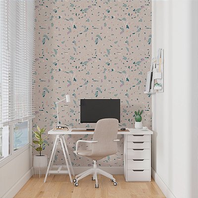Papel de Parede Granelite Tons de Azul