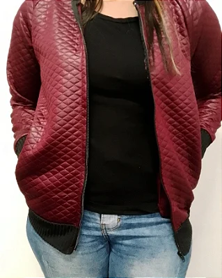 BLUSA MICHELE ZIPER VINHO