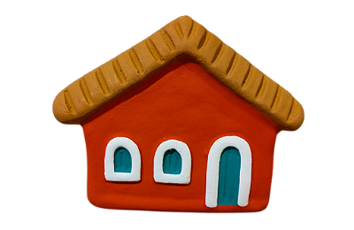 Casinhas coloridas de parede pequena Mod.5 - diversas cores