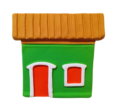 Casinhas coloridas de parede média Mod.5 - diversas cores