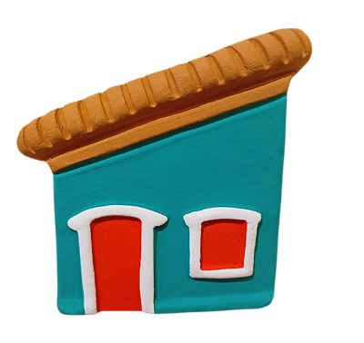 Casinhas coloridas de parede média Mod.6 - diversas cores