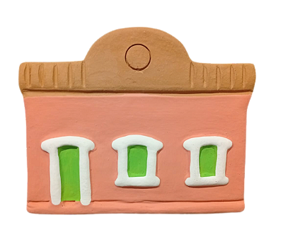 Casinhas coloridas de parede grande Mod.5 - diversas cores