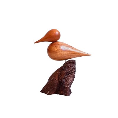 Pássaro de Madeira com Base em Madeira