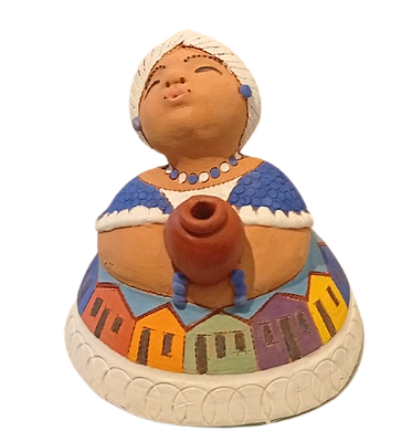 Escultura Baiana de cerâmica