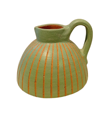 Vaso Decorativo Chaleira de Cerâmica