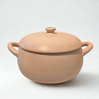 Panela de Cerâmica Artesanal Rose com Tampa