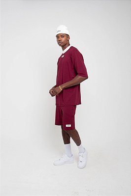 Shorts de Viscose Vinho
