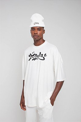 Camiseta Oversized Pixe Off White