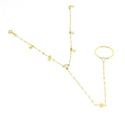 Finger Bracelete Stars Drops