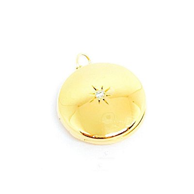 Pingente Relicário Estrela Guia Ouro