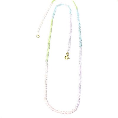 Colar Mini Gemas Coloridas